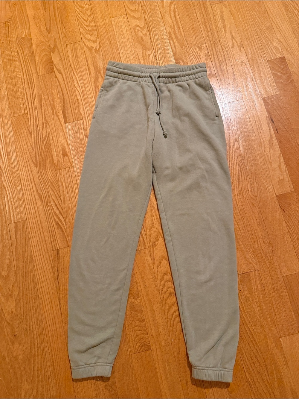 Aritzia TNA Cozy Joggers in Sage Green